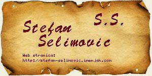 Stefan Selimović vizit kartica